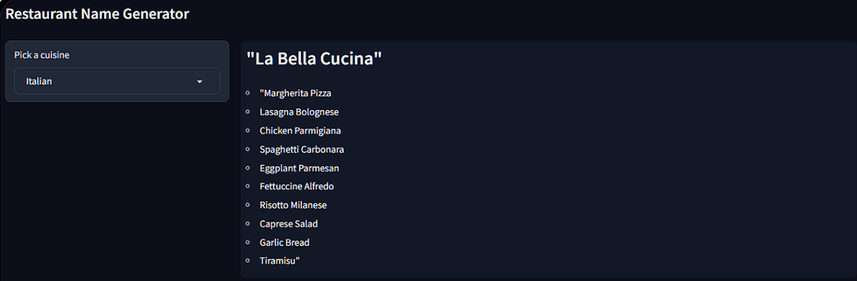 Restaurant Name Generator